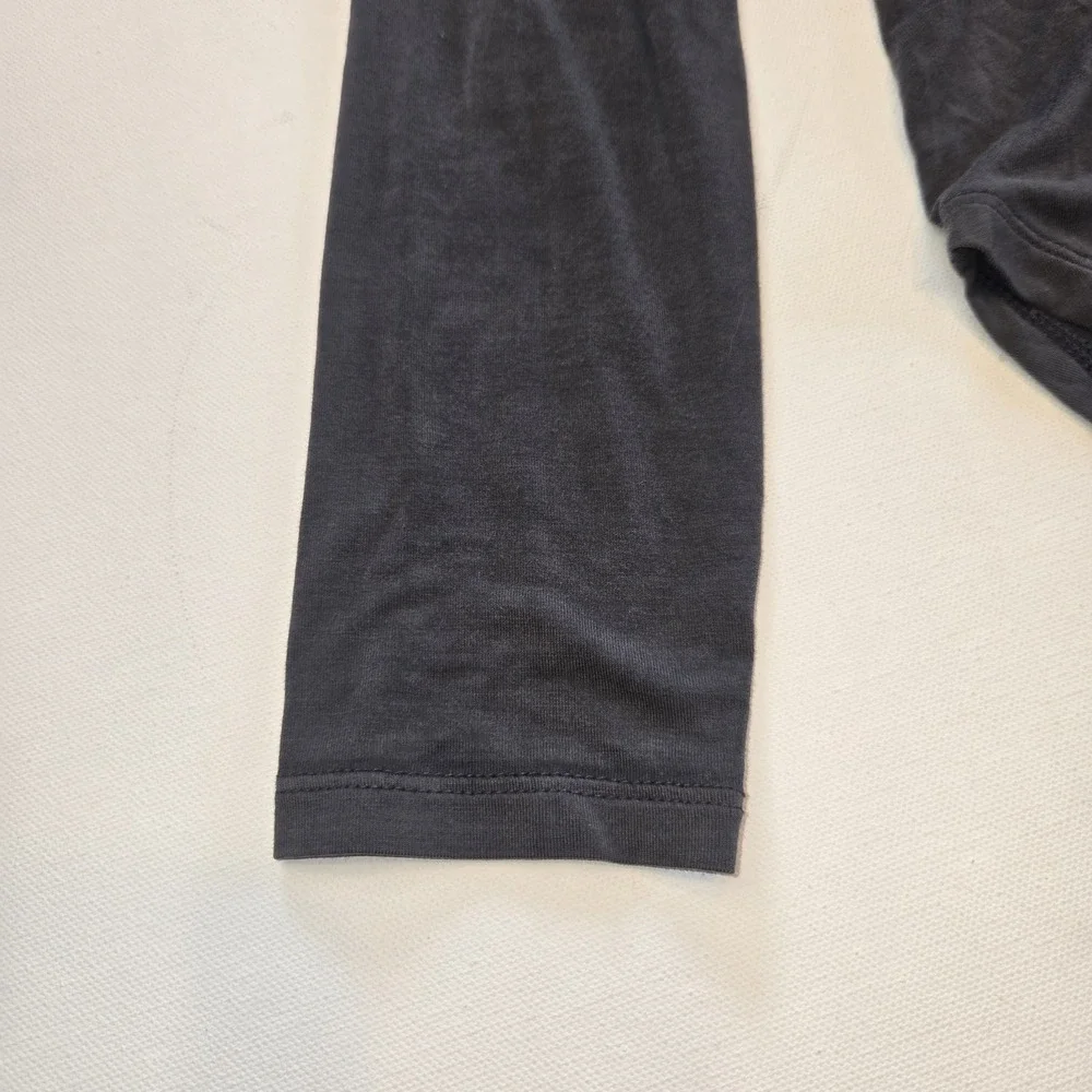 American Eagle Gray Soft & Sexy Long Sleeve Womens Tee Crosscross V-Neck Small - Picture 6 of 7